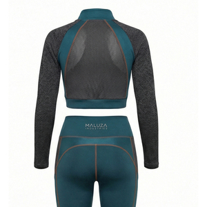 Survêtement de sport professionnel imprimé, coupe ajustée, vêtements de course personnalisés, séchage rapide, respirant, léger, été, haute qualité - Product Image 3