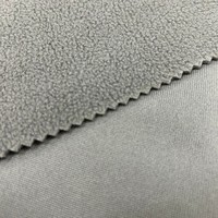 FIR un côté polaire brossé 100% tissu de couverture de charbon de bambou 78 pouces