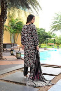 High on Demand Women's <b>Black</b> Kurti Set Full Sleeve Cotton Silk Jequard Full Stitched for Regular and Festive Occasions - Product Image 6