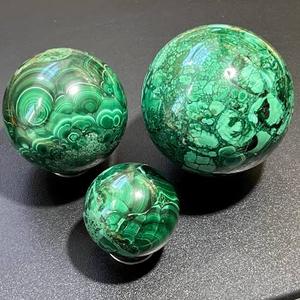 Sphère de malachite naturelle, boule de cristal verte, pierre précieuse polie, fournisseur en gros - Product Image 1