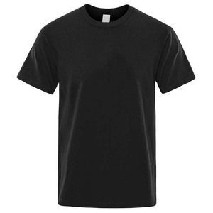Camiseta Lisa de Algodón de Primera Calidad, Casual, OEM, Hecha a Medida, Cuello Redondo, Ropa Masculina, Transpirable, Estilo Urbano - Product Image 3