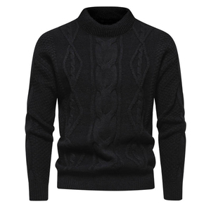 Suéter de Punto para Hombre AL SWANS INTERNATIONAL, Manga Larga, Rayado, Informal de Invierno, Cuello Redondo Estándar, Poliéster/Algodón - Product Image 4