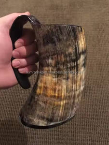 Alta calidad estándar nuevo diseño hecho a mano vikingo beber jarra cuerno taza Popular Animal decorativo vasos de cerveza para uso doméstico - Product Image 3