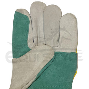 Construction Work Gloves Wholesale Heavy Duty Cowhide Split Leather Safety Gloves Industrial Use Non Slip Rigger Gloves - Product Image 6