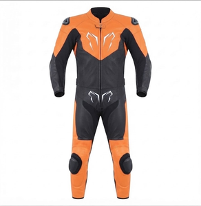 Combinaison de moto en cuir sur mesure de qualité supérieure MotoCP Racing 1 pièce, équipement de conduite avec bosse niveau 2 CE, fabriquée sur mesure - Product Image 1