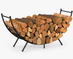 Support à bois de chauffage robuste pour intérieur et extérieur, support à bûches en acier tubulaire, support pour terrasse et foyer, fabrication sur mesure - Product Image 4