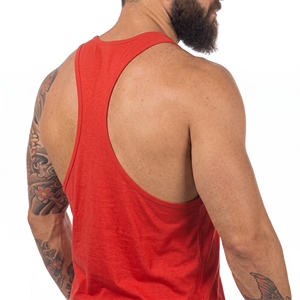 Vornex Industry Men's Knitted Tank <b>Top</b> O-Neck Sporty Casual Summer Breathable Polyester <b>Vest</b> Anti-Pilling Character Print - Product Image 3