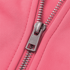 Sweat à capuche zippé unisexe surdimensionné en molleton de coton épais, personnalisable avec logo - Product Image 4