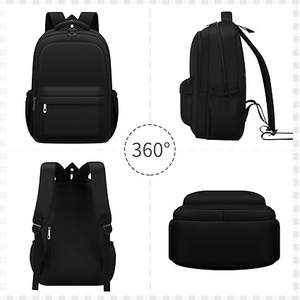 กระเป๋าเป้สะพายหลังน้ำหนักเบาสำหรับเด็กนักเรียน กระเป๋าหนังสือสีดำสำหรับวัยรุ่นหญิง กระเป๋าสะพายหลังลำลองสำหรับนักเรียนมัธยม - Product Image 2