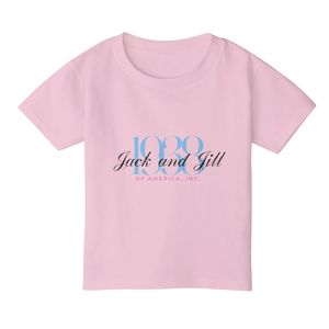 เสื้อยืดลายกราฟิกแจ็คและจิลสำหรับเด็กวัยหัดเดิน เด็กชาย เด็กหญิง แขนสั้น คอกลม ผ้าฝ้ายนุ่ม ระบายอากาศได้ดี สวมใส่สบายทุกวัน แบบสั่งทำพิเศษ - Product Image 1