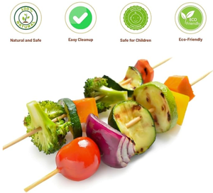 Eco-Friendly Bamboo <b>Skewer</b> for BBQ | Disposable Wooden <b>Skewers</b> for Grilling & Food Use - Product Image 6