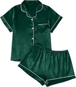 Pyjama pour femmes, personnalisé, printemps, été, automne, hiver, robe de nuit, longueur genou, manches courtes, pyjama à motifs de dessins animés, respirant, séchage rapide - Product Image 2