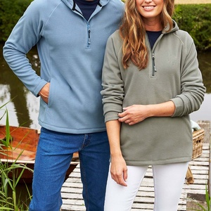 Custom Made PIHA SPORTS Winter <b>3</b>/4 Zipper Eco-Friendly Windproof Fleece Hoodie Men Polyester/Cotton Material Plus Size 340g - Product Image 5