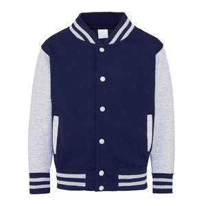 Chaqueta Varsity Vintage Personalizada OEM para Hombre, Estilo Letterman, Tallas Grandes, con Cadena Decorativa, Chenilla, Tela Única, Estilo Urbano - Product Image 1