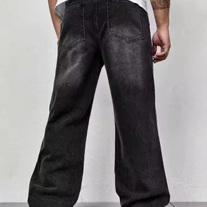 New High Quality Customize Acid Wash Denim <b>Jeans</b> <b>Men</b> Loose Casual <b>Jeans</b> for <b>Men</b> Light Colored Printed Styles Regular Knitted - Product Image 6