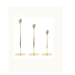 อาทิตย์ดวงจันทร์และดาวรูปร่างยืนเทียนทองเหลืองดัดนูนการออกแบบตกแต่งโบราณทองเหลืองเหล็กดัดยืนเทียน - Product Image 4