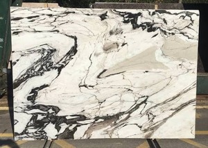 Offre Spéciale : Dalles de pierre naturelle premium San Simon Marble Quartzite Calacatta Nero pour cuisine, disponibles au prix export. - Product Image 4