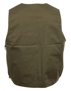 Gilet de chasse vert olive pour homme avec plusieurs poches, tissu Oxford respirant, utilisation en extérieur, saison automne - Product Image 4