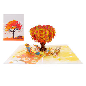 Top Tendance Pique-Nique Valentine 3D Pop Up Carte Conception Personnalisée Papier Artisanat Du Vietnam Cadeaux Artisanat Top Tendance - Product Image 5