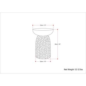 Tavolino d'Appoggio Boyd in Legno Marrone Scuro per Arredamento Soggiorno - Product Image 5