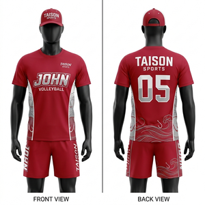 Uniforme de Voleibol para Hombre, Premium, 150 GSM, Poliéster Transpirable, Diseño con Paneles en Negro y Azul, Logotipo Personalizado por Sublimación, Nombre del Equipo, Número - Product Image 6