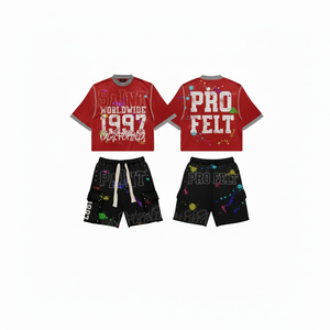 Nueva Camiseta de Manga Corta para Hombre, Estilo Hip Hop, Cuello Redondo, Algodón Lavado, Color Liso, Vintage, de Alta Calidad y Transpirable - Product Image 2