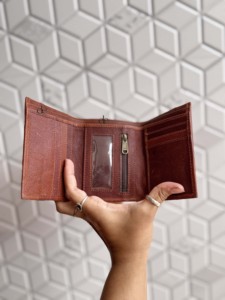 Real Cowhide Fur Leather Clutch New Design Stylish Multi Uses Western Hot Sale Real Cowhide <b>Small</b> <b>Wallets</b> for Women - Product Image 5