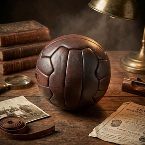 Balón de fútbol vintage al por mayor, hecho con cuero genuino, artesanía tradicional, costuras clásicas a bajo precio - Product Image 2