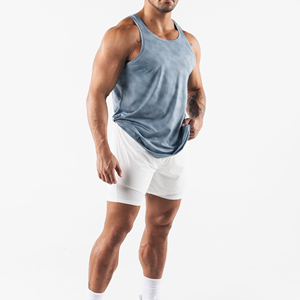 Cotton Tank Tops Gym /Exercise Fitness Sports <b>Vest</b> with Wide Shoulder Round Neck Sleeveless Shirt Casual Wear Tank To - Product Image 1