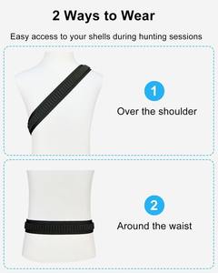 Cinturón de Cartuchos de Nylon de 50 Cartuchos Calibre .22 con Sistema MOLLE, Cinturón Táctico Ajustable para Caza - Product Image 2