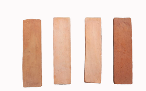 Handmade Terracotta Clay Tile Rustic Orange Red Matte Finish Natural Clay Floor <b>Wall</b> & Exterior Cladding Tile - Product Image 2