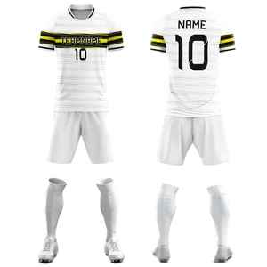 OEM Custom Team Name Men's Adult <b>Soccer</b> Uniform 100% Polyester 220g Fabric Weight Training Kit - Product Image 5