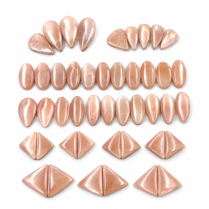 Proveedor Mayorista de Gemas de Piedra Solar Natural, Pares de Pendientes para Fabricación de Joyas, Cabujón de Corte Mixto Rosa Melocotón, 5 KG, Efecto de Color - Product Image 4