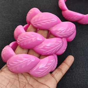 FAIZA CRAFT Resin Casting Round Bangle Fashion Tube Bead Art & Collectible Bracelet Bangles - Product Image 5