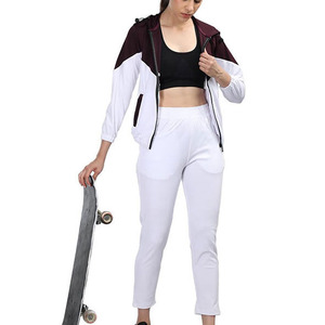 Conjunto Deportivo de Mujer con Diseño de Paneles Múltiples, Chaqueta con Cremallera y Manga Larga, Ropa Deportiva para Exteriores, MOQ Bajo - Product Image 4