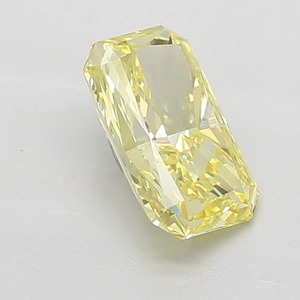 Diamante Radiante Amarillo Intenso de 1.68 Quilates Certificado, Corte EX, Pulido EX, Piedra Suelta VVS2 para Joyería - Product Image 3