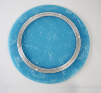 Tapis et sous-plats en résine de luxe, écologiques et réutilisables, vaisselle ronde pour mariage, restaurant, hôtel