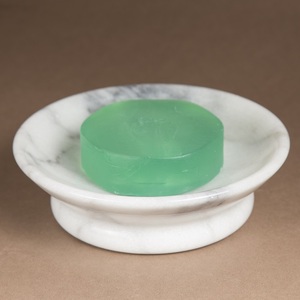 Spa Collection Natural White Marble Soap Dish Holder - Product Image 6