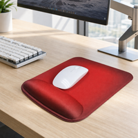 Tapis de souris de bureau en caoutchouc personnalisé avec repose-poignet, respectueux de l'environnement, doux, sublimation