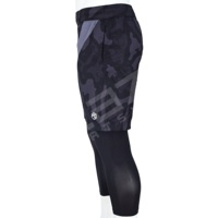 Nouveaux shorts de sport personnalisés pour la course et la gym, shorts de compression personnalisés pour l'entraînement, la sudation, le fitness, les sports athlétiques, en polyester uni