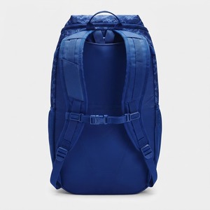 Sac à dos en nylon camouflage bleu, capacité 30-40L, organisateur de sport avec poches latérales et compartiment avant zippé - Product Image 3
