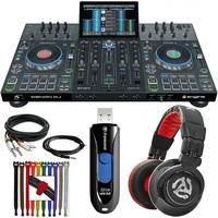 BEST SELLING Denon DJ Prime4 Système DJ autonome 4 canaux Contrôleur DJ Serato Noir