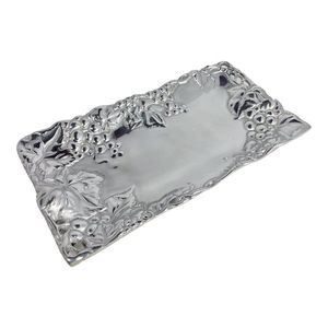 Handcrafted Aluminum Ottoman Tray Decorative Centerpiece Tray for Coffee Table Vanity Bathroom Home Hotel Bulk Supplier - Product Image 6