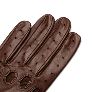 Custom High Quality Genuine Leather Eco-Friendly Motorbike Driving <b>Gloves</b> Comfortable Breathable Plain Style for Cycling Dakota - Product Image 6