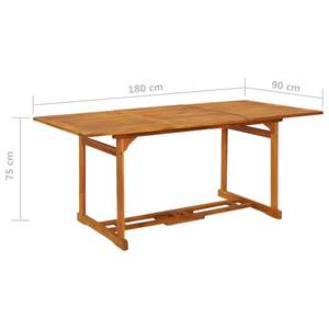 Mesa de Comedor Rectangular de Madera Rústica Resistente, Muebles para el Hogar Elegantes y Duraderos - Product Image 6