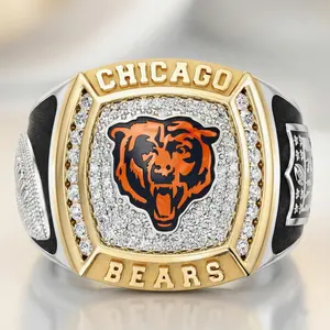 Anillo Clásico de Hip Hop para Mujer, Hecho a Mano, Chapado en Oro, Plata de Ley, Diseño Audaz con Piedra Moissanita, Regalo Perfecto para Ella - Product Image 4