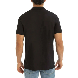 High Quality Men's <b>Black</b> Short Sleeve <b>Polo</b> <b>Shirt</b> 100% Cotton Regular Fit Button Down Casual Wear Custom Logo - Product Image 6