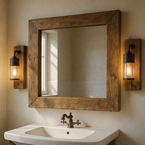 Collection de miroirs en bois exquis faits à la main pour une décoration intérieure écologique, des pièces murales intemporellement élégantes - Product Image 1