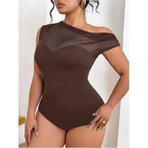 Traje de una Pieza para Mujer, Diseño Moderno y Elegante, Malla Transpirable de Alta Calidad, Textura Sólida y de Alta Gama - Product Image 6