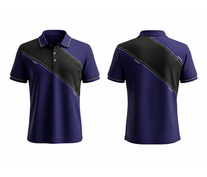 High Performance Sublimation Polo Shirt Shield Design Breathable Fabric for Men Women Youth Quick-Dry Dry-Fit Active Polo - Product Image 5